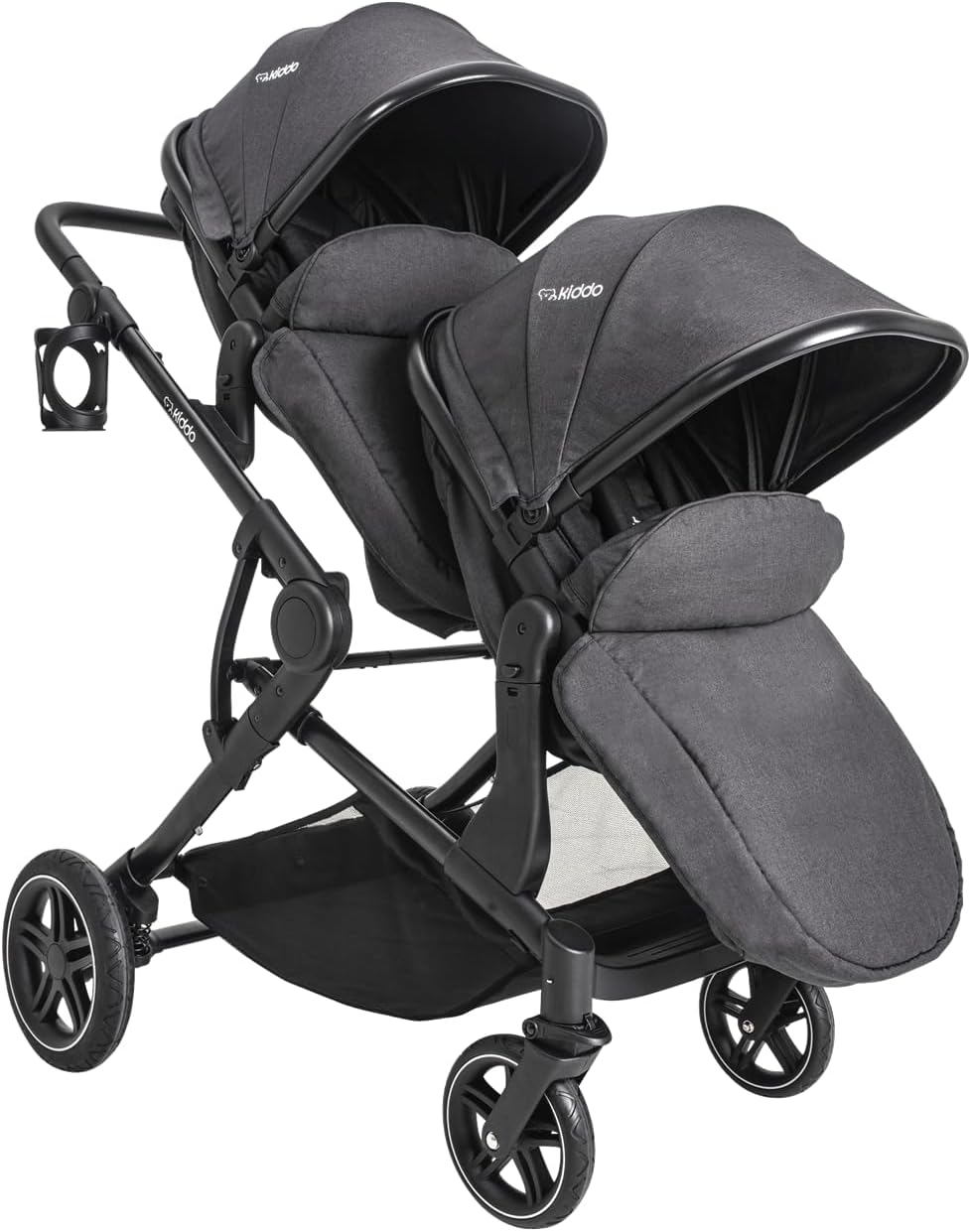 Carrinho de Bebê para Gêmeos: Escolhendo o Melhor Modelo para Suas Necessidades 8 Carrinho para Gemeos Berco Passeio Moises Kiddo Pair Grafite
