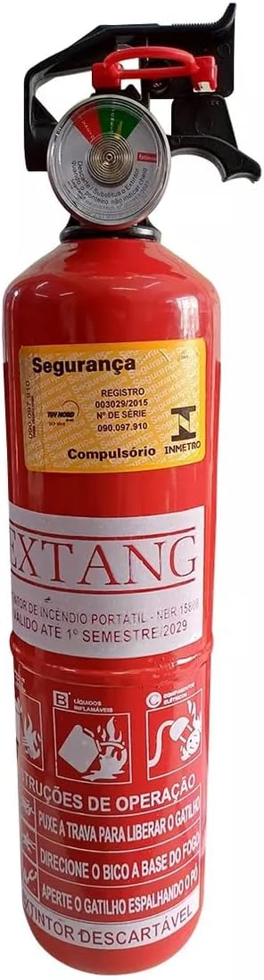 Preparação para desastres e emergências em casa: Estratégias essenciais para segurança e sobrevivência familiar 15 Extintor Automotivo Abc 1kg Fininho Bujão 5 Anos